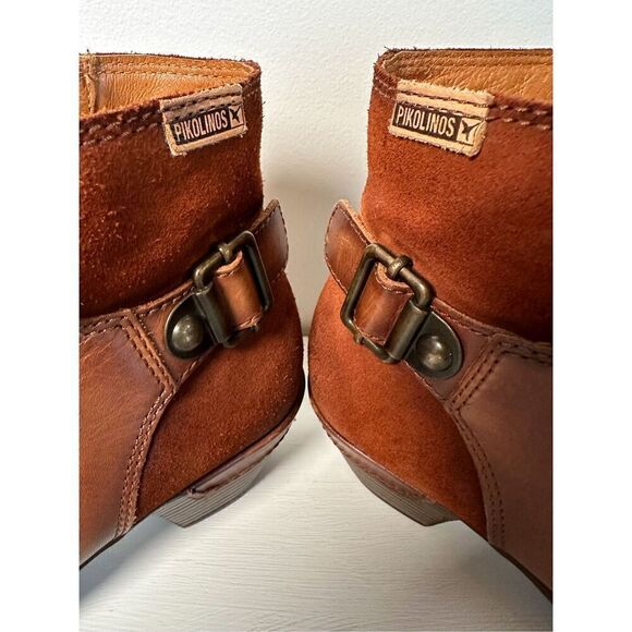 Pikolinos women’s brown leather ankle boots size 39.   #S-1537 - Picture 4 of 8